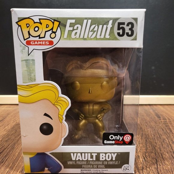 Fallout Vault Boy (Gold) GameStop Exclusive Funko Pop - Picture 1 of 12